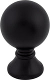 Top Knobs TK801BLK Serene Collection 1 Kara Knob, Flat Black