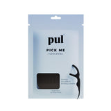 PUL Biodegradable Mint Dental Floss Picks | EcoFriendly Charcoal Infused Twin Floss System | Strong, Minty Fresh Teeth Flossers