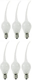 Creative Hobbies 6 Watt, S6 Shape, Silicone Dipped, Country Style Incandescent, Electric Candle Lamp Chandelier Light Bulbs, Ind