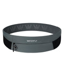 WATERFLY Running Belt Fanny Pack: Slim Waist Bag for Men Women, Workout Fitness Phone Holder for Exercise Marathon Jogging-Grey
