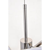 Elegant Lighting Living District Sonya 3-Light Modern Aluminum Pendant In Polished Nickel