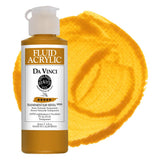 DA VINCI PAINTS Professional Artist Fluid Acrylic Paint, Transparent Raw Sienna, 4oz