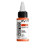 GOLDEN High Flow Acrylics, Pyrrole Orange, 1 fl. oz. Bottle, Professional Acrylic Paint, Semi-Opaque