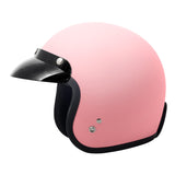 VCAN V85C 3/4 Open Face Motorcycle Helmet DOT Approved (Matte Pink, X-Small)