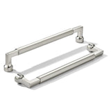 khtumeware 2-Pack 8-Inch(203mm) Brushed Nickel Cabinet Pulls,Heavy-Duty Solid Satin Nickel Handles for Kitchen Cabinets, Cupboar