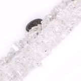 Genuine Rock Crystal Quartz Chip Beads 5-8mm Irregular Shaped Tumbled Chips Stone Crystal Loose Bead for Jewelry Making 1 Strand