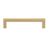 GlideRite Hardware 51/16 128mm Center Solid Square Cabinet Bar Pull Handles 53/8 Length, Satin Gold, 21683128