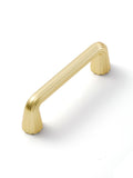 JIASENBAO 5 Pack Gold Cabinet Pulls 3 Hole Center Brushed Brass Drawer Pulls Bathroom Dresser Handles Hardware Zinc Alloy