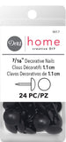 Dritz Upholstery Decorative Nails 7/16 Black