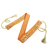 The Cool Grandmom Yellow Waist Belt For Haldi Outfits For Women | Saree Belt | Adjustable | Handmade Waist And Hip Belt For Girl