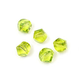24pcs Adabele Austrian 6mm Faceted Helix Spiral Irregular Crystal Beads Light Olivine Green Compatible with Swarovski Preciosa C