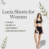 Xjarvis Lucia Shorts For Women Stretchable Yoga Shorts Soft Squat-Proof & Breathable Cycling Running For Skin Fit Tights & Gym Short Pack Of 2 (Olive L),Pack of 2 - Olive,,B0DZHCJWP8