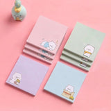 Dankhara Brothers Cute Cartoon Bear Sticky Notes | Pastel Memo Pad Set | Study & Office Use Pack of 4 | 80 Sheets Per Pack | 3
