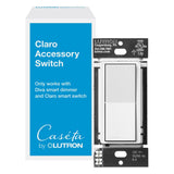 Lutron Claro Smart Accessory Switch, only for use with Diva Smart Dimmer Switch/Claro Smart Switch | DVRFASWH | White