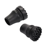 2 Pack Rubber Cane Tips 5/8 Inch Heavy Duty Walking Cane Tips, Black Sturdy Replacement Cane Tip for Seniors Walking Stick, Safe