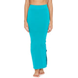 Zivame All Day Seamless Mermaid Saree Shapewear with Removable Drawcord for Women - Turq Blue1