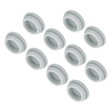 MECCANIXITY 10pcs Silicone Snap in Locking Hole Plugs,22mm/0.9 Inch Mounting Diameter Narrow Groove Width 2.5mm Panel Seal Cover