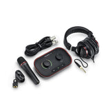 Focusrite Vocaster One Studio - Podcasting Interface for Solo Podcast Recording with Professional Quality Vocaster DM1 Dynamic M