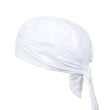 Bismaadh Unisex Cotton In Patterned Plain Color Skull Caps (White)