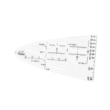 ECOMISTIQ Parabola Drawing Template Sturdy Transparent for Studying Classroom Learning| Other Office Pens & Pencils| Pencils | S