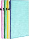 Jay Gopal Fashion Plastic Mesh Zipper Pouch Waterproof A4 Letter Size Documents Storage Bags | SemiTransparent Mesh Document Ba