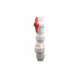 Silent Combo Check Valve with Ball Valve 11/2 White