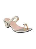 Shoetopia Women & Girls Embellished Comfortable Fashion Golden Heels/Heel-304/Golden/Uk7-Eu40,Golden,7,B0BLVQNSCG