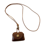 Enakshi Hanging Neck Pouch Pendant Portable Small Earbud Case With Removable Coffee|Clothing, Shoes & Accessories | Womens Handb