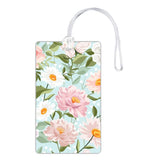 Sign Ever Cute Flower Pattern Luggage Identifier With Name Card | Travel Bag Tag With Strap For Women & Girls | Durable Acrylic