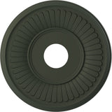 16OD x 3 1/2ID x 1P Berkshire Thermoformed PVC Ceiling Medallion (Fits Canopies up to 7), UltraCover Satin Hunt Club Green