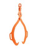 VEVOR 32in Log Lifting Tongs, 2-Claw Log Tongs, Heavy Duty Steel Log Grapple, 1543LBS Lifting Capacity, Swivel Log Graper Timber