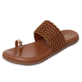 Ortho Joy Fancy Doctor Slippers | Soft Chappal For Women | Casual Flat Sandals,Brown,6,B09XXSK1PR
