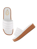 Shoetopia Women'S P-97 White Flat Sandal-7 Kids Uk (P-97-White)-Eu40,White,7,B0D14GPWCB
