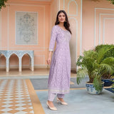 Gosriki Women'S Rayon Viscose Embroidered Anarkali Kurta With Pant & Dupatta (Hitmyn Purple-Vks01-Gs_Xl_Purple_X-Large),Purple,,B0F4927WLV