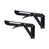 Trendynest 2 Pieces Folding Shelf Brackets Diy Wall Mounted For Backyard Workshops Shop 8 Inches
