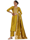 Libas Women'S Silk Blend Kurta Set (274190R