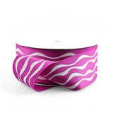 PoshNPretty 1.5 Printed Grosgrain Ribbon 25 Yards for Crafts and Decor (Fuchsia Wavy)