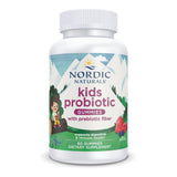 Nordic Naturals Kids Nordic Flora Probiotic Gummies, Merry Berry Punch - 60 Gummies - 1.5 Billion CFU & Prebiotic Fiber - Non-GM