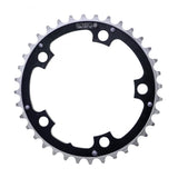 Origin8 Alloy Ramped Chainrings, 110mm x 36t, Black/Silver