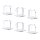 XININSUN 10 inch Clear cake Box, Large Transparent cake Box,tall cake boxes with Ribbon,10x10x9inch - Suitable for packing 8 or