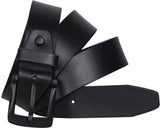 Men Evening, Party, Formal, Casual Black Genuine Leather Belt ()_581
