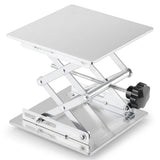 Labasics 12 x 12 inch Lab Scissors Jack, 300 x 300 mm Stainless Steel Laboratory Support Jack Platform Lab Lift Stand Table, Exp