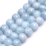 GEM-Inside Natural 12mm Aquamarine Quartz Gemstone Loose Beads Round A Grade Crystal Energy Stone Power for Jewelry Making 15