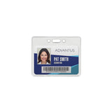 Advantus Proximity Card Horizontal Badge Holders, 2 3/8H X 3 3/8W, Clear, Pack Of 50