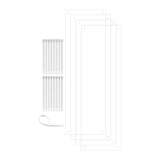 4 Pack Pet Cage Liner with Zip Ties Pet Rabbit Habitat Guinea Pig Cage 14 x 4.5 Flexible Plastic Side Protection Urine Guard P