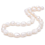 BEADIA Natural Pearl Beads 6-7mm White Freshwater Cultured Loose Gemstone Beads for DIY Jewelry Making 13.8''/Strand