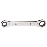 Klein Tools 68204 Ratcheting Box Wrench, Made in USA, 5/8Inch x 3/4Inch with Reverse Ratcheting and Chrome Plated Finish