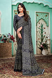 Lymio Amazon Brand - Myx Saree For Women (Wow-Black)