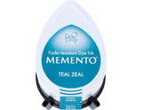 Tsukineko Memento Dew Drop Fade Resistant Dye Inkpad, Teal Zeal