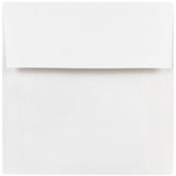 JAM PAPER 5 x 5 Square Invitation Envelopes - White - Bulk 250/Box